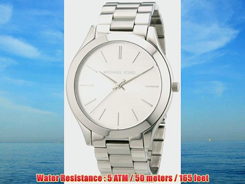 Michael Kors Damen-Armbanduhr Slim Runway Analog Quarz Edelstahl MK3178