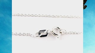 Sterling Silver 1.3mm Fine Cable Nickel Free Chain Necklace for Child Italy 14 Inch