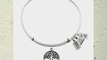 Wind and Fire Tree of Life Bangle Charm Bracelet in Silver-Plated Brass