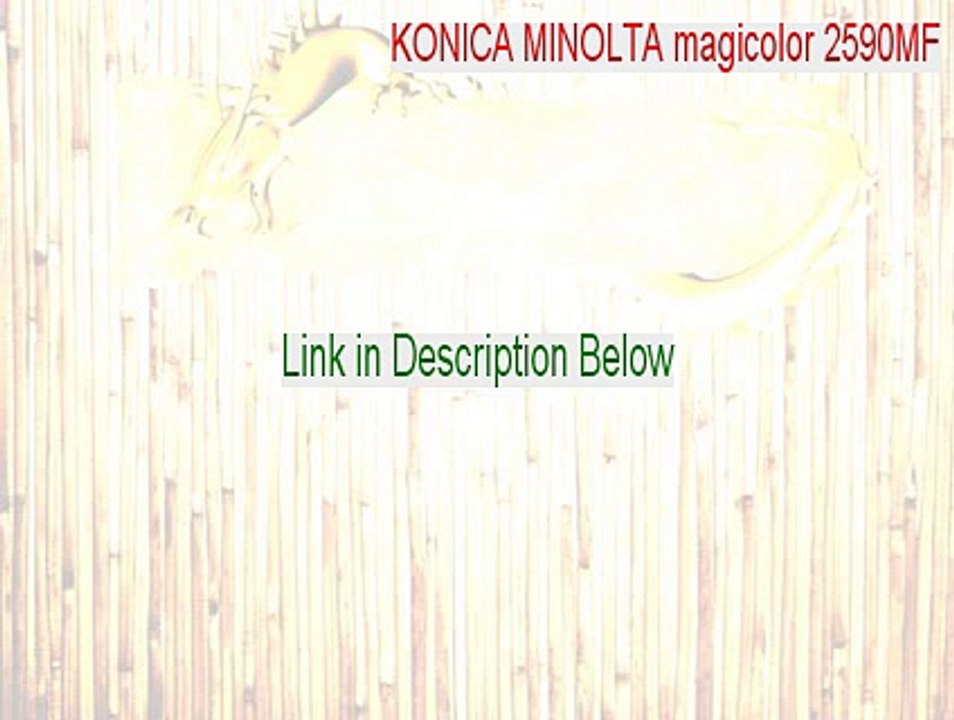 KONICA MINOLTA magicolor 2590MF Key Gen (konica minolta magicolor 2590mf toner)