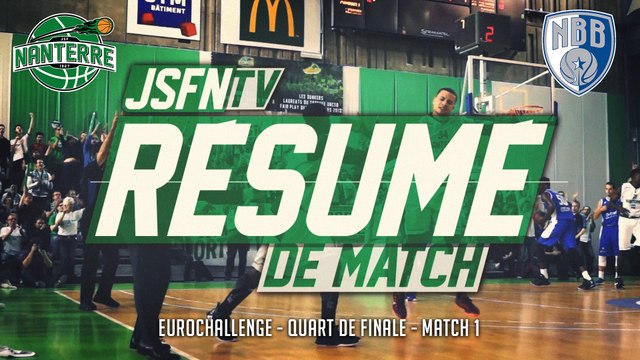 Résumé - JSF Nanterre vs New Basket Brindisi (10/03/15) (EuroChallenge 1/4 Finale - M1)