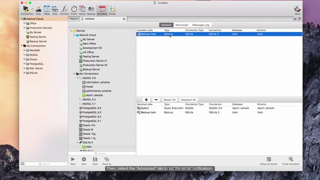 How to backup whole server and multiple databases using Navicat? (Mac)