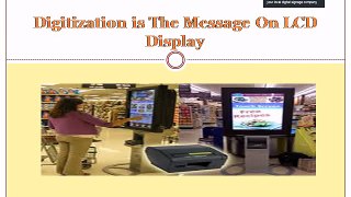 Digitization is The Message On LCD Display
