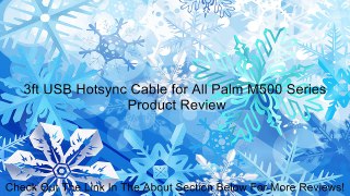 3ft USB Hotsync Cable for All Palm M500 Series Review