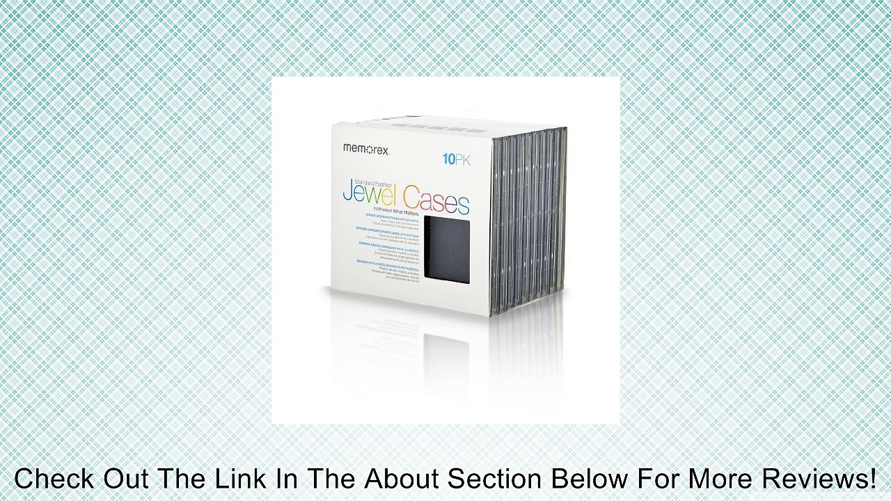 Memorex CD/DVD Jewel Cases with Clear Tray 10 pack (Discontinued by Manufacturer) Review