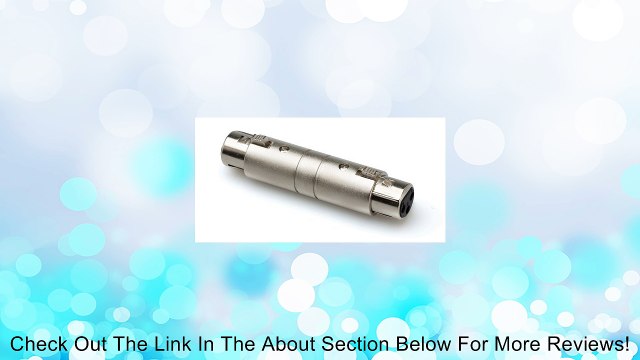 Hosa Gender Changer XLR Female to Female Adaptor Review