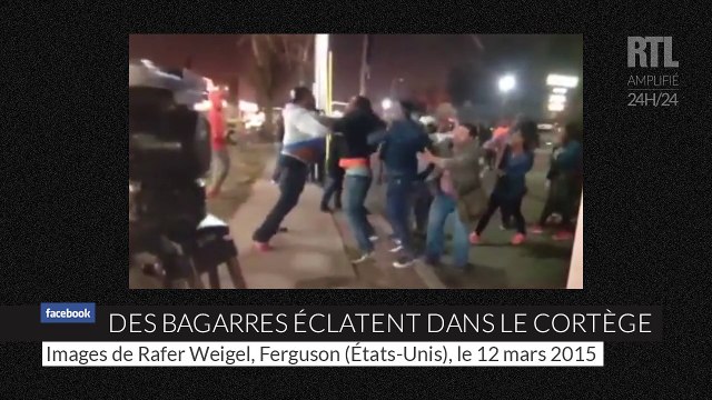 Des manifestations dégénèrent à Ferguson, deux policiers blessés par balles