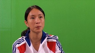 Hongyan Pi, joueuse de badminton en simples