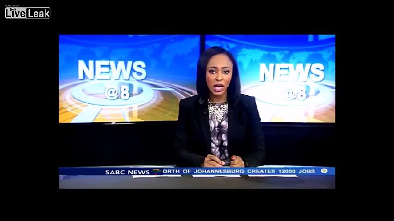 Reporter mugged on live tv