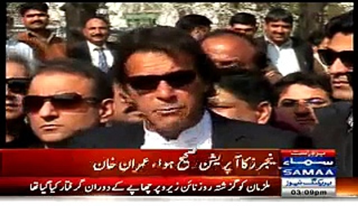 Imran Khan Media Talk On Nine Zero Raid - 12th March 2015