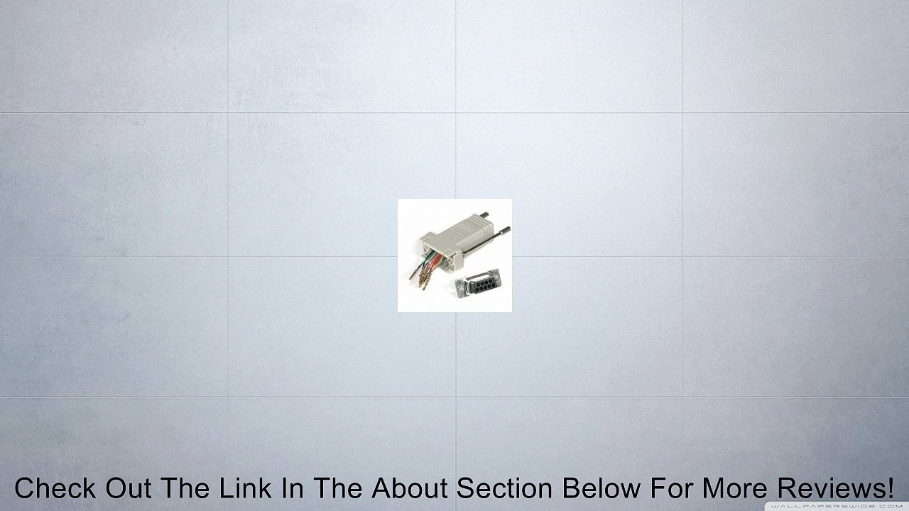 C2G / Cables to Go 02945 RJ45/DB9 Male Modular Adapter (Gray) Review