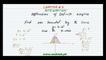 FSc Math Book2, Ch 3, LEC 37 Applications of Definite Integrals