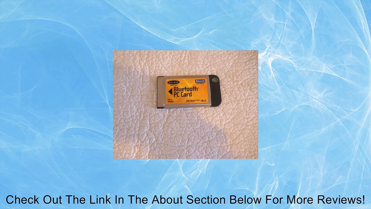 Belkin F8T002 Bluetooth PC Card Review