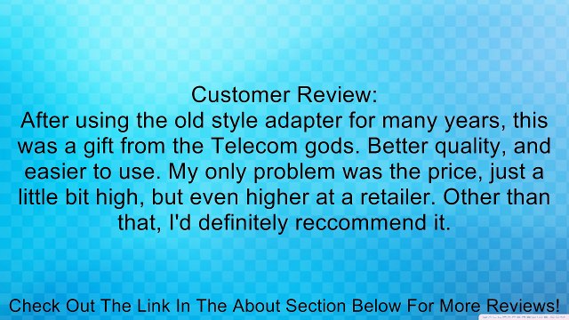 Paladin Tools 1903 RJ11 Modular Adapter, 6 Way Review