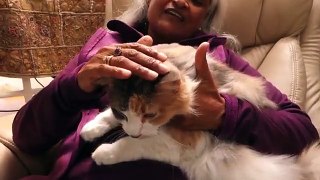 Kamla Kapur and Kikky the cat, sikh writer