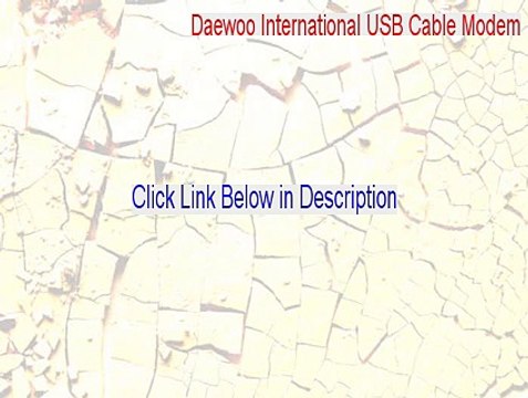 Daewoo International USB Cable Modem Key Gen [Instant Download]