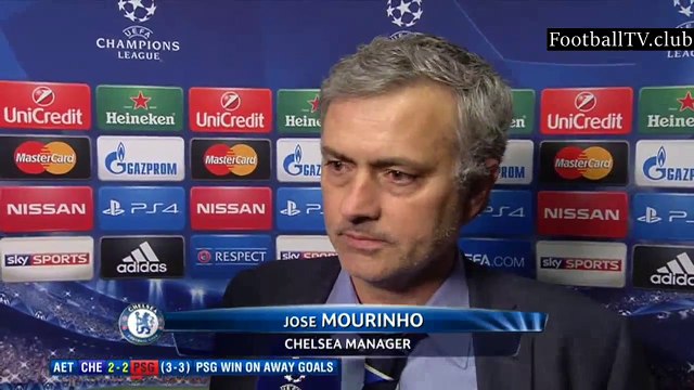 Chelsea vs PSG 2 2 - Jose Mourinho post-match interview [Champions League]