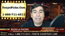 Indiana Pacers vs. Milwaukee Bucks Free Pick Prediction NBA Pro Basketball Odds Preview 3-12-2015