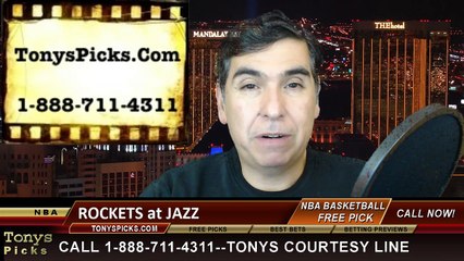 Utah Jazz vs. Houston Rockets Free Pick Prediction NBA Pro Basketball Odds Preview 3-12-2015