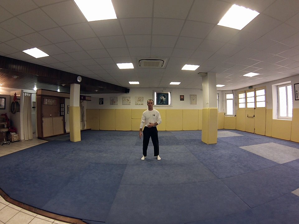 Enchainement Qi Gong Hunyuan exercice 8 montée et descente des deux jambes