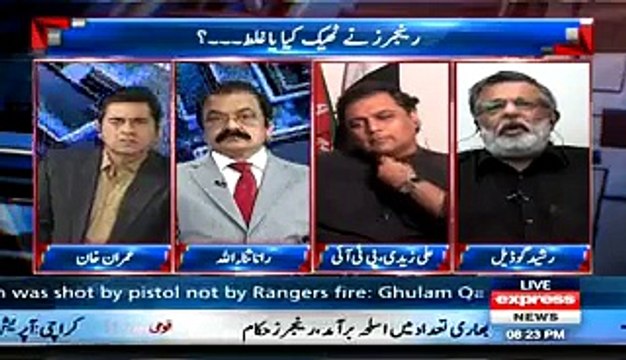 Anchor Imran Khan made MQM’s Rasheed Rashid Godil