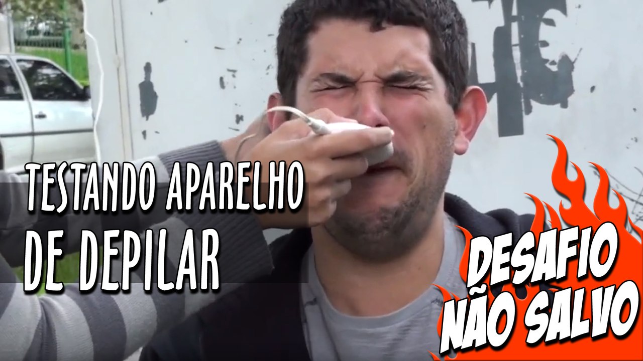 Testando aparelho de Depilar