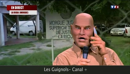Les guignols caricaturent le passage de Louis Bodin au JT de TF1