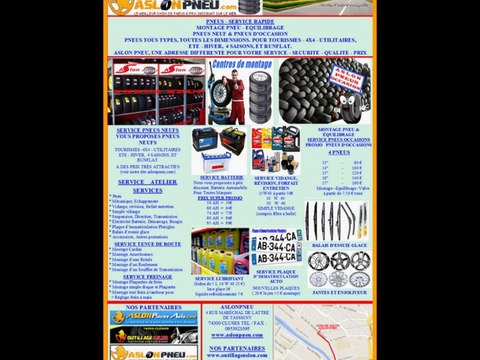 Pneus Auto Pas cher - Garage Aslon Pneu