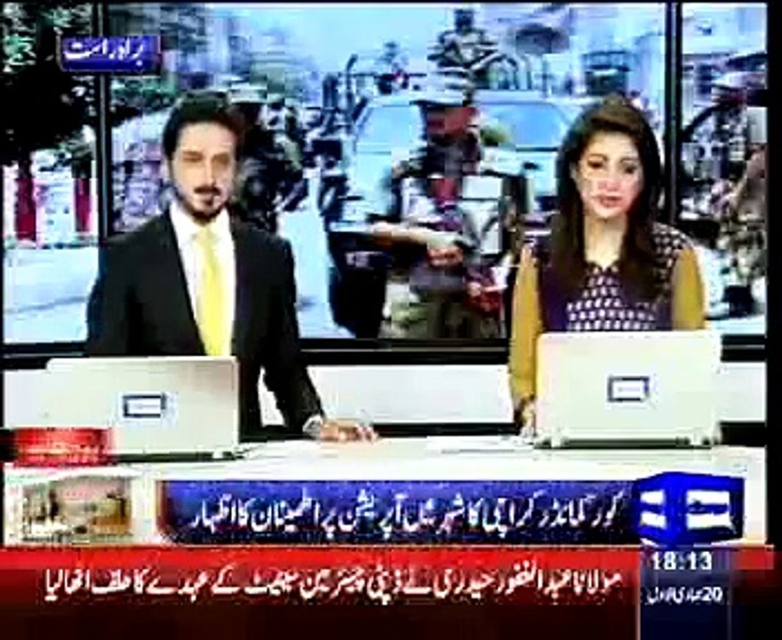 Karachi: Corps Commander directs Rangers to continue indiscriminate operation