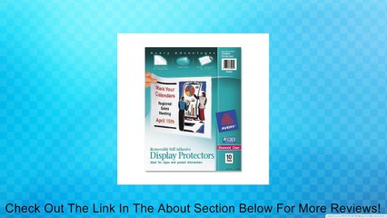 Avery Top-Load Display Sheet Protectors, Letter Size, 10 per Pack (74404) Review