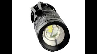 CREE Q5 300lm Mini Zoomable LED Flashlight Black(1 AA 1 14500)