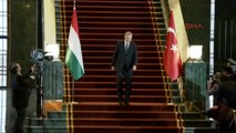 Cumhurbaşkanı Erdoğan, Macaristan Cumhurbaşkanı Janos Ader'i Resmi Törenle Karşıladı