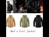 Men Tactical Military Winter Fleece Hooded Outdoor Jacket