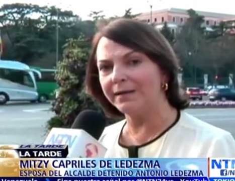 Mitzy Capriles: Tengan la plena seguridad de que Antonio Ledezma es inocente”