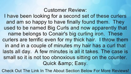 Conair Instant Heat Volume Rollers; 5 Jumbo Rollers Review