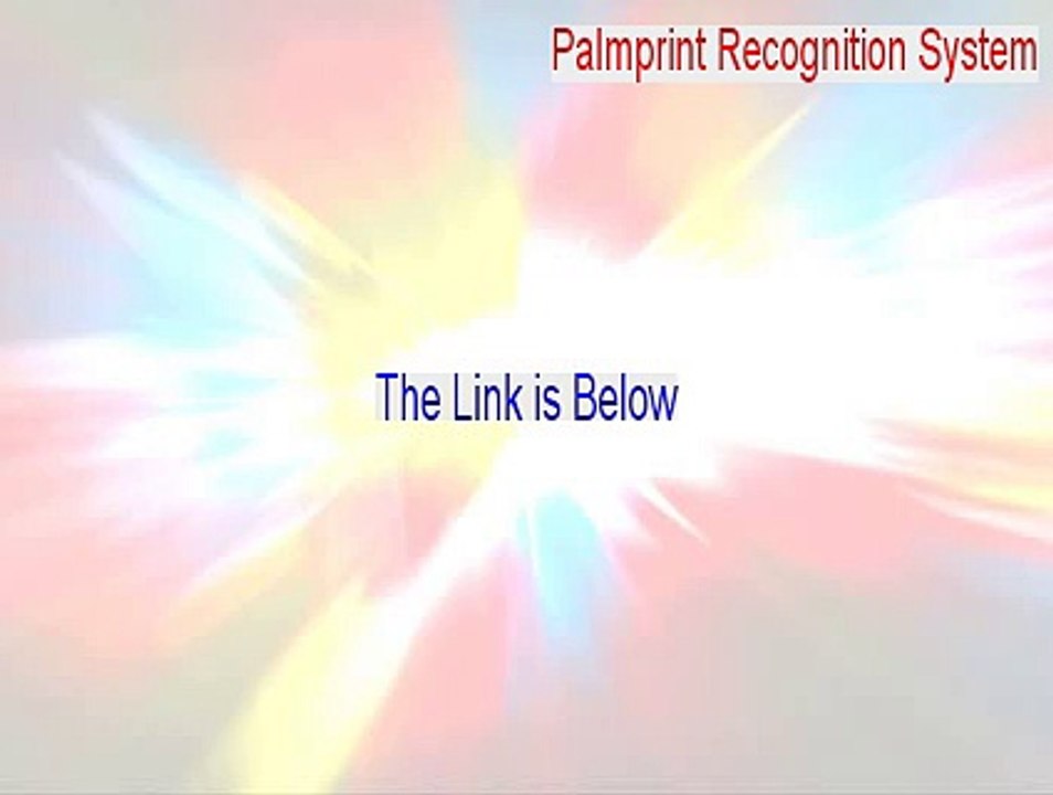 Palmprint Recognition System Download Free - Instant Download (2015)