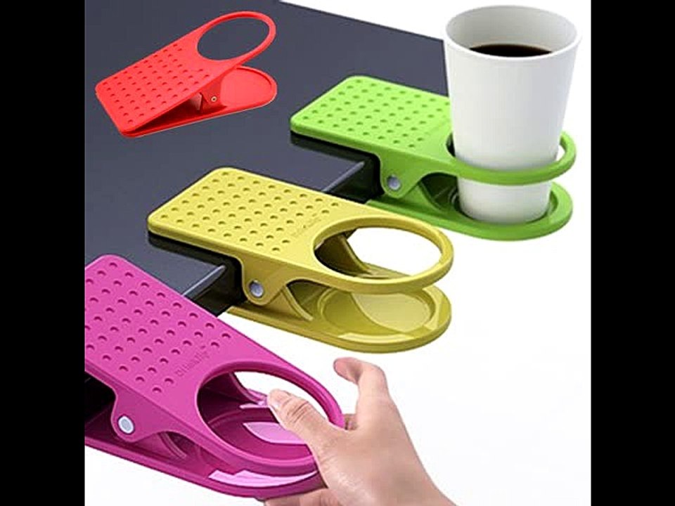 Table Desk Cup Holder Clip Drink Clip Coffee Holder