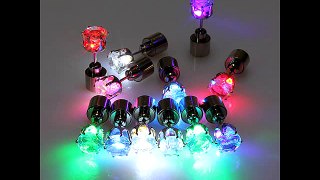 1pc Light Up Led Earring Ear Stud Dance Party Accessories