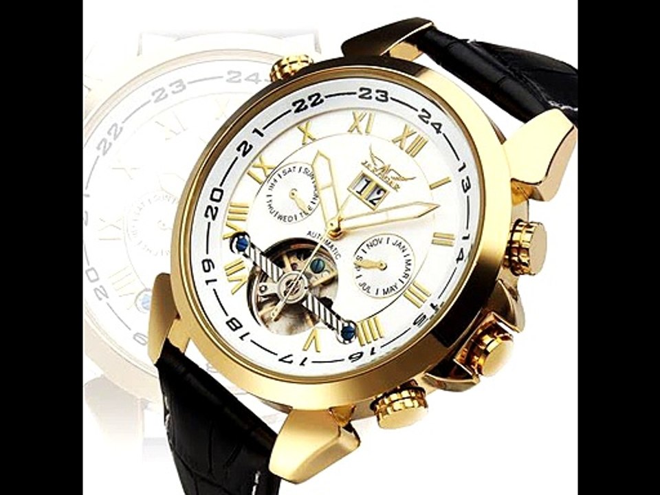 JARAGAR Automatic Mechanical Luxury Flywheel Men Wrist Watch