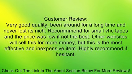 Panasonic PlayPak PV-P1/VYMW0009 VHS-C to VHS Adaptor Review