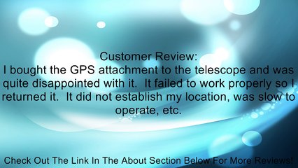 Celestron Nexstar CN16 GPS Accessory Review