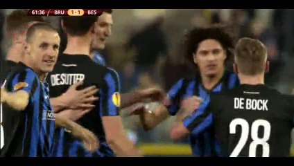 Goal de Sutter - Club Brugge 1-1 Besiktas - 12-03-2015