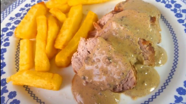 SOLOMILLO AL HORNO A LA PIMIENTA negra o verde - recetas de cocina faciles, rapidas y economicas