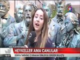 Dünya tarihine iz bırakan isimlerin canlı heykelleri bu sergide buluştu