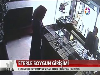 Ankara Mamak'ta genç kadın kuyumcuyu eterle bayıltıp soymak istedi