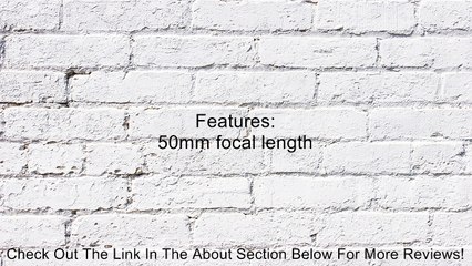 Canon EF 50mm f/1.8 II Camera Lens Review