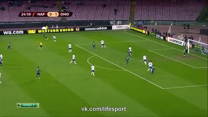 Higuain goal Napoli vs Dynamo Moscow 1-1 UEFA 2015