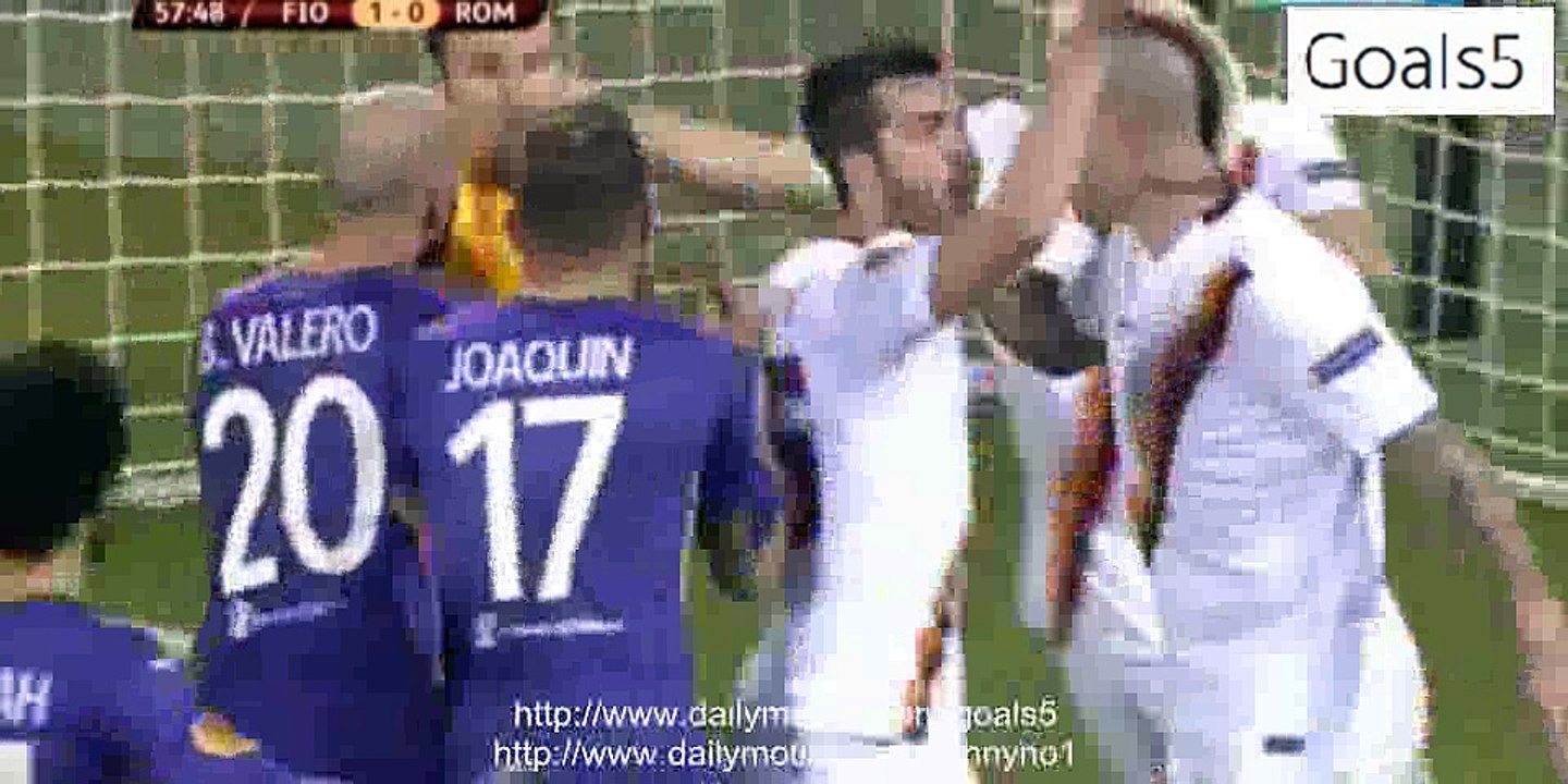 Adem Ljajic Penalty MISS Fiorentina 1 - 0 AS Roma Europa League 12-3-2015