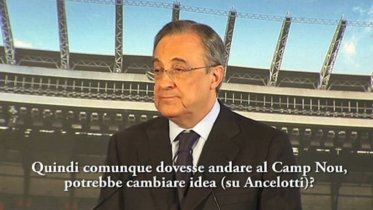 Florentino Perez: 'Ancelotti al Milan? No, resta al Real Madrid'