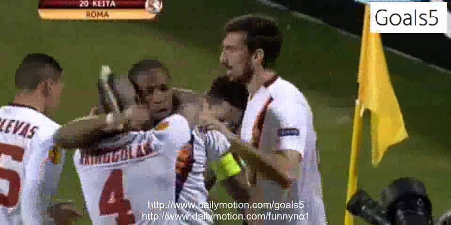 Seydou Keita Goal Fiorentina 1 - 1 AS Roma Europa League 12-3-2015